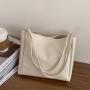 Women's Large Capacity Pure Color PU Leather Crossbody Shoulder Bag Fashionable Bolsas para Mujer