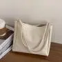 Women's Large Capacity Pure Color PU Leather Crossbody Shoulder Bag Fashionable Bolsas para Mujer