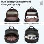 OEM Cute Quilted Travel Backpack Airline Approved Large  Work Business College Bag 15.6 17 inch Laptop Backpack Purse for Women