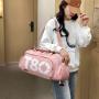 ZF080 Sports Fitness Bag Women Leisure Fashion Short Trip Bag Waterproof Oxford Cloth Shoes Warehouse Storage Shoulder Bag