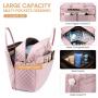 3pcs/set Travel Duffle Bag Weekender Overniaght Bag for Women with Toiletry Pouch Shoe Bag Carry Gym Yoga Duffel with Wet Pocket