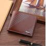 Men's Casual Soft Wallet New Young Multi-Card Fashion Two-Fold Horizontal Design Waterproof Open Closure
