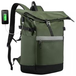 LOVEVOOK Waterproof Casual Laptop Mochila Fashion Outdoor Sport School Foldable Bag Business Men Travel Rugged Backpack with USB