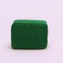 Wholesale Green Soft Embroidery Terry Makeup Bags Sustainable Towel Cloth Skincare Bag Cosmetic Bag Pouch