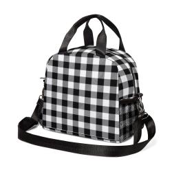 Reusable Thermal Cooler Tote Lunch Bag Insulated Leakproof School Lunch Bag With Adjustable Strap