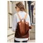 ZF301 New Fashion Shoulder Bag Female Tide Personality Splicing Leisure Backpack PU Simple Waterproof Wear-resistant