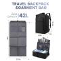 LOVEVOOK Convertible Hanging Travel Backpack for Men with Shoe Bag Airline Approved Carry On Luggage Garment Bags for Travelling