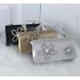 Wholesale cheap shiny fabric clutch bag shoulder bags bow-knot handbag evening bag lady purse