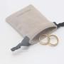 Custom Logo Printed Mini Velvet Jewelry Drawstring Necklace Bracelet Packaging Bag Key Lipstick Packing Jewelry Velvet Pouch