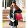 ZR721 Woman Bag Handbag Lady PU Fashion Female Zipper Portable Big Shoulder Bag Girl Versatile Crossbody Tote Bag Shopping Party