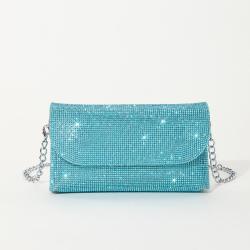 Fashion Handle Wedding Ladies Diamond Clutch Bag Clutch Handbag Chain Rhinestone Women Party Evening Purse Women Bags Handbag