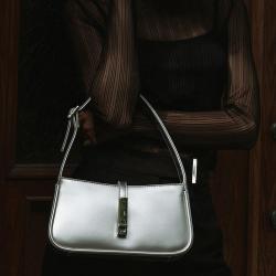 Custom Factory Luxury Fashion Plain Vegan Leather Womens Shoulder Bags With Premium Lock Chic Private Label Ladies Hobo Bags