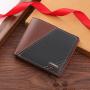 Men's Casual Multi-Card Short Wallet New Fashionable Young Men's Two-Fold Soft Wallet with Open Closure Waterproof