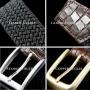 Belts for Man Mens Gift Stretch Braided Web Belt Elastic for Casual Golf Jeans with Stainless or Copper Buckle 1 3/8"