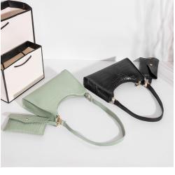 2024 ladies handbag pu leather zipper armpit bag shoulder crossbody bags for women female factory wholesale hobo bag