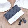 OEM133 Lady Short Coin Pouch Women's Purse New Kawaii Girl Small Change Wallets Coin Bag 3 Fold PU Leather Coin Purse