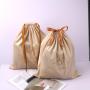 Custom Gold Printing Large Velvet Drawstring Pouch For Clothes Hat Handbag Packing Recyclable Velvet Shopping Bag