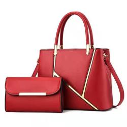 2024 Two Pieces Set Large Capacity Handbag Fashionable Single-Strap Shoulder Messenger Bag with Chain Decoration Bags for Women