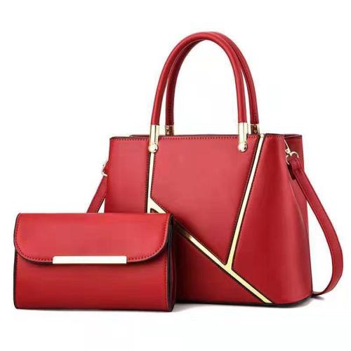 2024 Two Pieces Set Large Capacity Handbag Fashionable Single-Strap Shoulder Messenger Bag with Chain Decoration Bags for Women