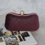 New Velvet Gilded Retro Party Handbag Evening Bags for Women Wedding Bag Celebrity Solid Color Qipao Dress Bag Lock Buckle