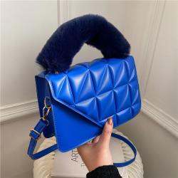 Fashion Simple Women Bags Shoulder Crossbody Plush Ladies Handbags Casual Small Square Women Ladies Bags Quality 2022 Newest