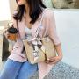 KBW213 New Fashion Women Straw Bag Simple Texture Shoulder Beach Bag Large Capacity Travel Tote Bag For Ladies