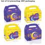 KBW87 2023 Holiday Eid Color Party Gift Bag Handheld White Card Biscuit Candy Carton
