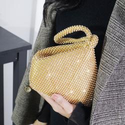 CCF674 Fashion Women Bridesmaid Lady Girl Bride Evening Clutch Bag for Party Wedding Engagement Rhinestone Clutch Evening Bags