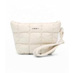 CHANGRONG Custom Women Travel Nylon Pouch Quilted Puffer Clutch Bag women