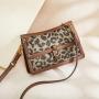 Lady Underarm Shoulder Bag Fashion Women Ladies Leopard Print Genuine Leather Girls Lady Handbag Crossbody