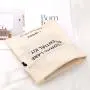 Eco-friendly Recycled Cotton Drawstring Shopping Clothes Storage Bag Custom Logo Printed Muslin Dust Gift Cotton Pouch