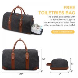 LOVEVOOK 2022 factory wholesale canvas large men women travel bags With Shoe Compartment Toiletry bag weekender duffle bags