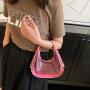 women fashion summer popular niche shoulder bag 2023 new trendy cool versatile jelly bag PVC transparent small bag