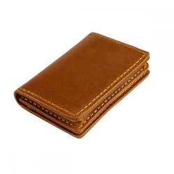 Retro style crazy horse pickup truck  cowhide unique handmade genuine leather case card holder