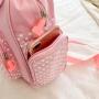Ins Style Sweet Lady Cute Embroidery Fruit Strawberry Lace Girl Student Backpack