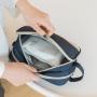 Gelory Manufacturer Wholesale 2024 Travel Portable Wet And Dry Cosmetic Bag Double Zipper Toiletry Wash Storage Bag