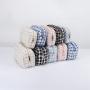 24 Hour Delivery Large Capacity Portable Soft Tweed Travel Cosmetic Makeup Standup Pouch Checked Organizer Toiletry Bag
