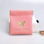 Wholesale Small Pink Pu Leather Gift Packaging Bag Jewelry Pouch With Magnet Mini Leather Necklace Jewelry Bag