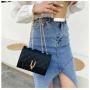 2023 New Small Square Diamond Lattice Bag Pu Solid Zipper Fashion Single Shoulder Messenger Bag With Chain Ladies Handbag