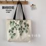 Women Canvas Bags Solid color Tote Shopping Bags Casual Cloth shoulder cotton bag With zipper For Girls Ladies Shopper