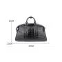 Custom Personalized Luxury Genuine Crocodile Skin Leather Durable Men Women Unisex Carry On Boston Duffle Travel Bag Handbag