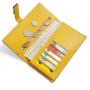 ZF373 Genuine Leather Women Long Wallet Women Purse Zipper Hasp Coin Purse Designer Wallet Card Holder Folding Card Bag