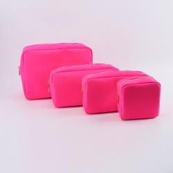 Keymay 23 Colors S M L XL High Quality Personalizeded Birthday Gift Pencil Case Makeup Travel Bag Nylon Cosmetic Bag Nylon Pouch