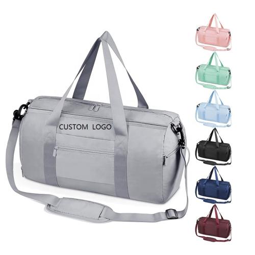 Latest Waterproof Sports Gym Oxford Duffel Bag Lightweight Carry On Tote Luggage Bag With Shoe And Wet Clothes Compartments