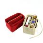KBW052 2023 New Felt Bag High Quality Felt Cosmetic Storage Package Foldable Convenient Felt Cosmetic Bag with Key Chain