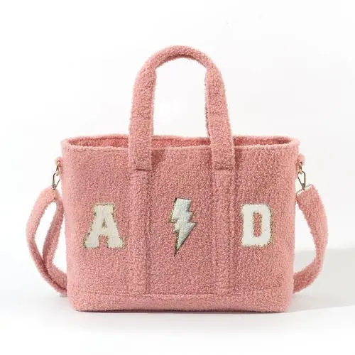 Fashion Bag Supplier Teddy Weekender Bag Custom Logo Size Plush Teddy Bag