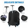 LOVEVOOK wholesale Rolling Backpack large 17in Carry on luggage Business Travel Laptop Backpack with Wheels for women men