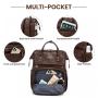 2023 LOVEVOOK Fashion Multi-function Vintage Women mini Backpack Ladies PU Leather laptop Backpack For Teenage Girls