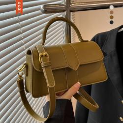 New Trendy Bolsos De Mujer Solid Color PU Leather Bag Sling Bags Ladies Custom Leather Bag For Women