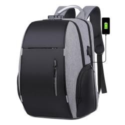 ZWY225 Fashion Casual Outdoor USB Shoulder Bag Men Daily Password Lock Anti-theft Backpack Oxford Wearable Multi-pocket Bag